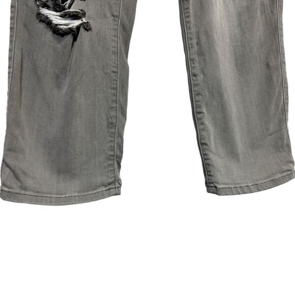 Torrid Gray Super Soft Distressed Crop Jegging Jean Size 18 - Picture 8 of 12